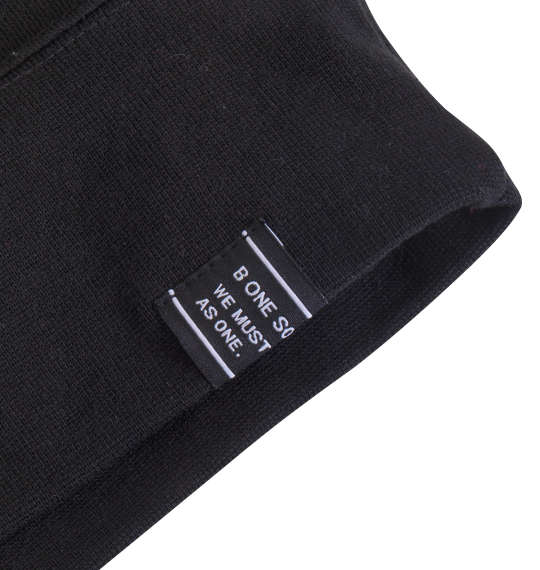 b-one-soul バックビッグロゴクルーネックスウェット ブラック