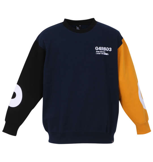 b-one-soul バックビッグロゴクルーネックスウェット ミックス