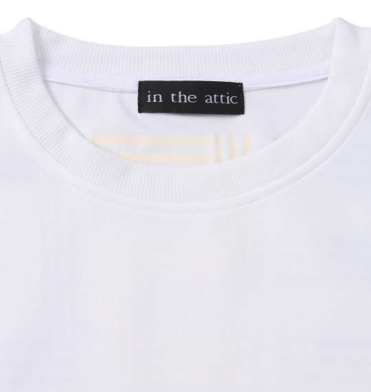 in the attic アーチロゴポンチ長袖Tシャツ オフホワイト