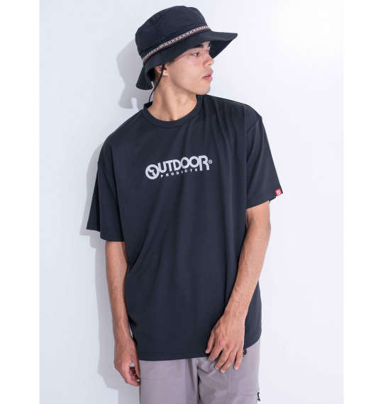 OUTDOOR PRODUCTS DRYメッシュ半袖Tシャツ ブラック