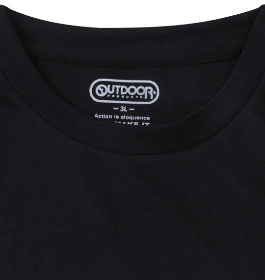 OUTDOOR PRODUCTS DRYメッシュ半袖Tシャツ ブラック