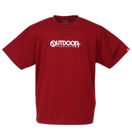 OUTDOOR PRODUCTS DRYメッシュ半袖Tシャツ レッド
