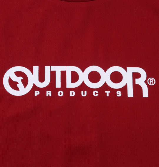 OUTDOOR PRODUCTS DRYメッシュ半袖Tシャツ レッド