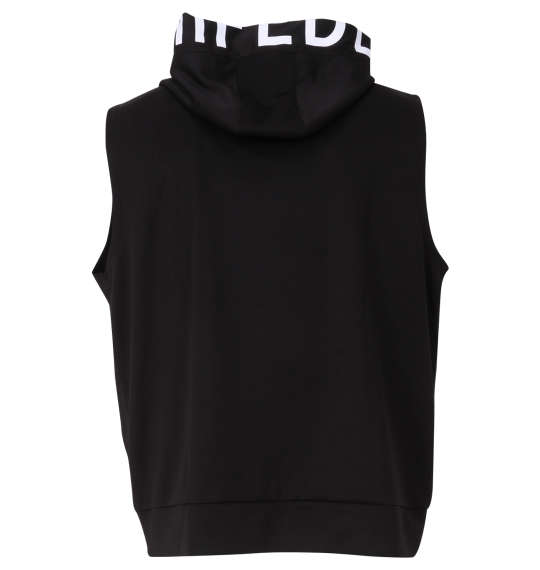 in the attic ポンチノースリーブパーカー+半袖Tシャツ ブラック×ブラック