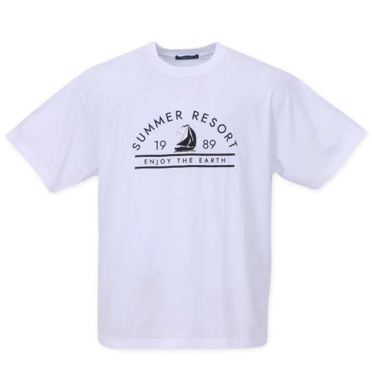 COLLINS メッシュボーダーノースリーブフルジップパーカー+半袖Tシャツ ネイビー×ホワイト