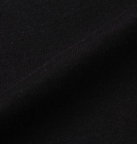 COLLINS メッシュデニム風プリント半袖フルジップパーカー+半袖Tシャツ ブラック×ブラック