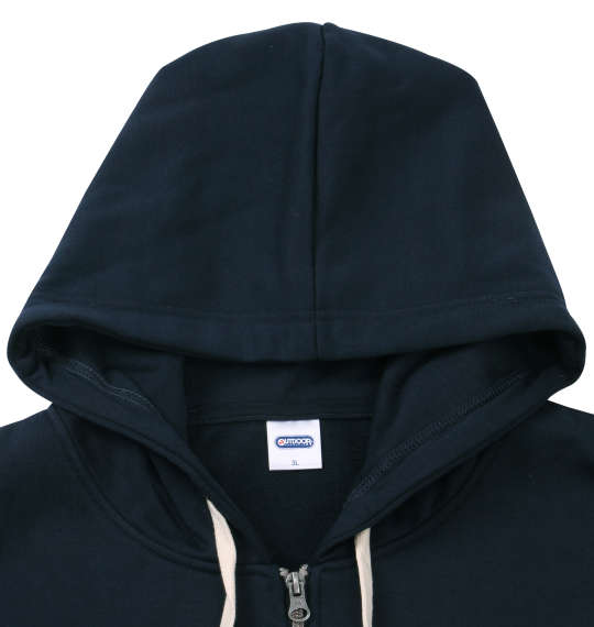 OUTDOOR PRODUCTS フルジップパーカートレーナー ネイビー