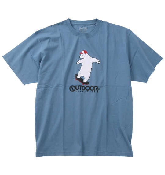 OUTDOOR PRODUCTS 天竺半袖Tシャツ ブルーグレー