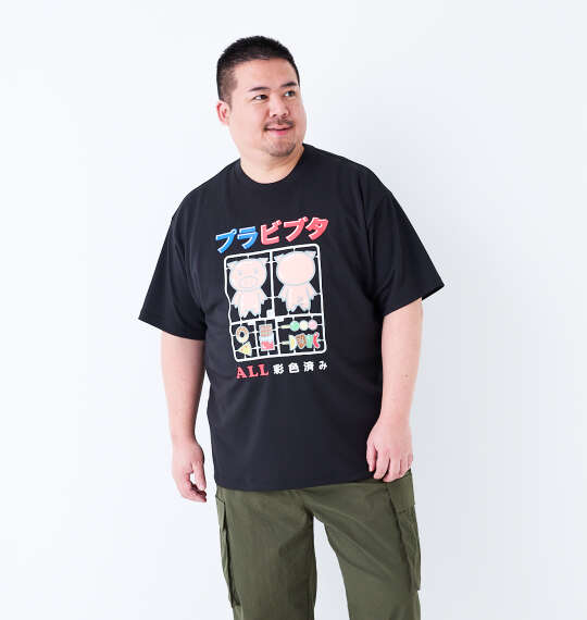 豊天 プラビブタDRYハニカムメッシュ半袖Tシャツ ブラック