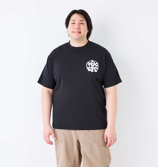 豊天 楽DRYハニカムメッシュ半袖Tシャツ ブラック