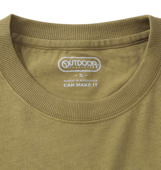 OUTDOOR PRODUCTS 天竺半袖Tシャツ カーキ