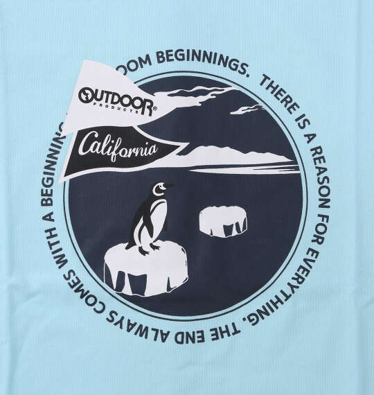 OUTDOOR PRODUCTS 天竺半袖Tシャツ サックス
