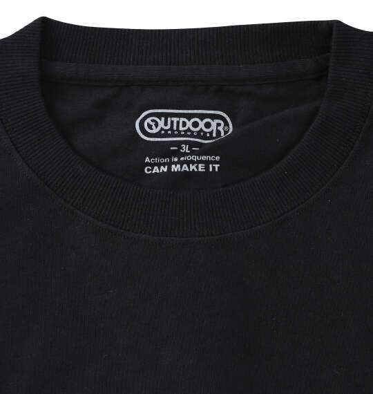 OUTDOOR PRODUCTS 天竺半袖Tシャツ ブラック