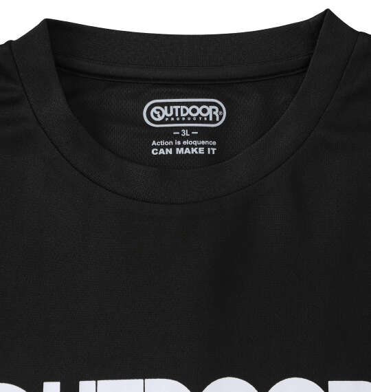 OUTDOOR PRODUCTS DRYメッシュ半袖Tシャツ ブラック