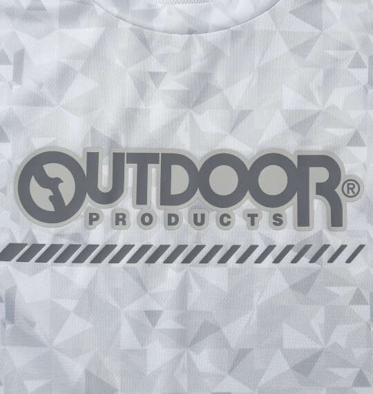 OUTDOOR PRODUCTS DRYメッシュ総柄半袖Tシャツ グレー