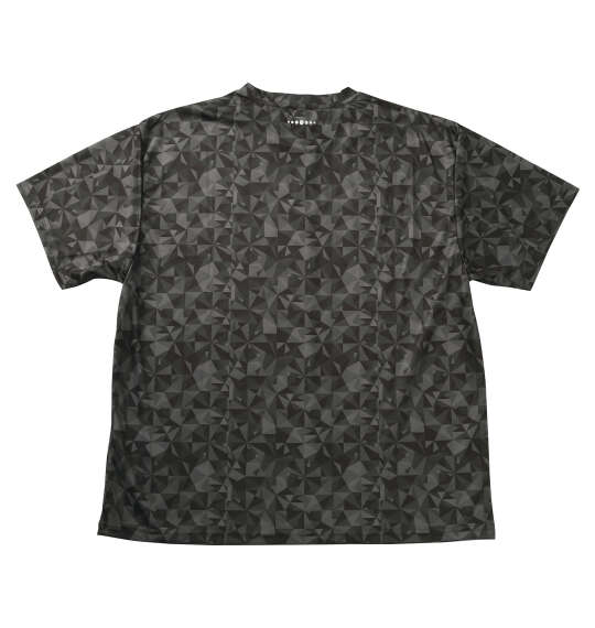OUTDOOR PRODUCTS DRYメッシュ総柄半袖Tシャツ ブラック