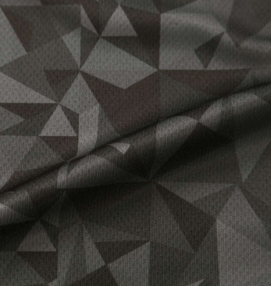 OUTDOOR PRODUCTS DRYメッシュ総柄半袖Tシャツ ブラック