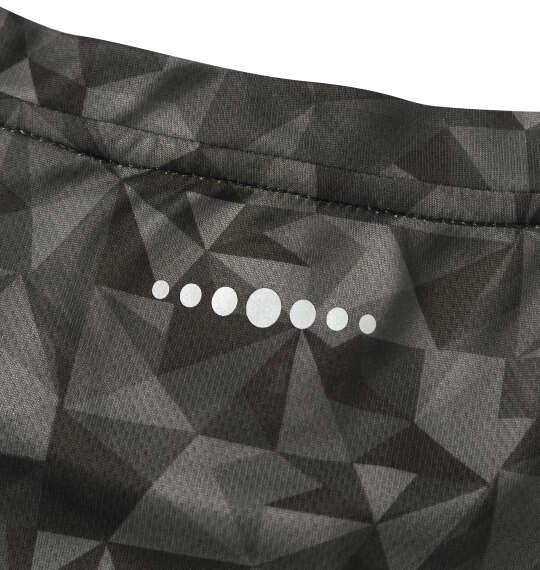 OUTDOOR PRODUCTS DRYメッシュ総柄半袖Tシャツ ブラック