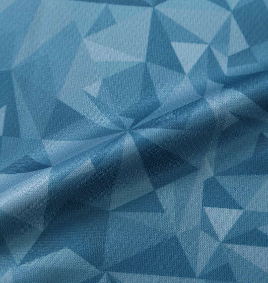 OUTDOOR PRODUCTS DRYメッシュ総柄半袖Tシャツ ブルー