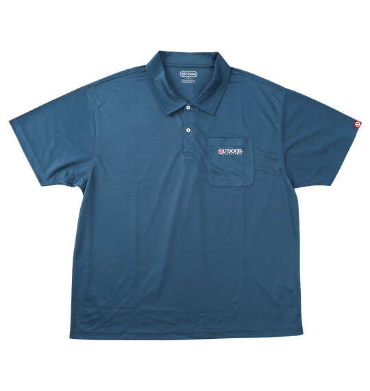 OUTDOOR PRODUCTS DRYメッシュ半袖ポロシャツ ブルーグレー
