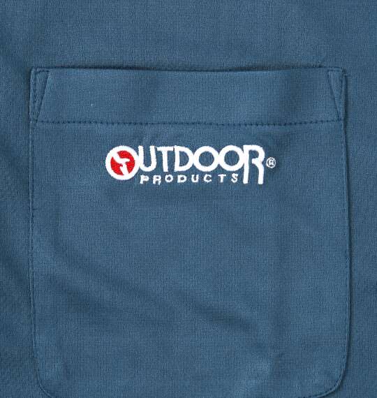 OUTDOOR PRODUCTS DRYメッシュ半袖ポロシャツ ブルーグレー