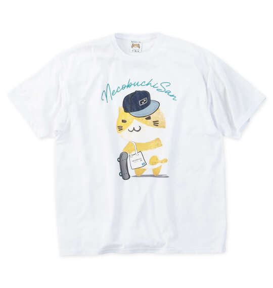 NECOBUCHI-SAN DRYハニカムメッシュ半袖Tシャツ ホワイト