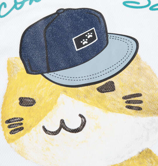 NECOBUCHI-SAN DRYハニカムメッシュ半袖Tシャツ ホワイト