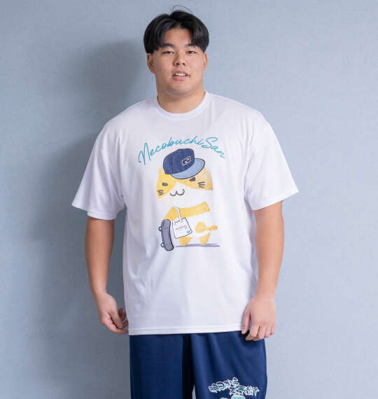 NECOBUCHI-SAN DRYハニカムメッシュ半袖Tシャツ ホワイト