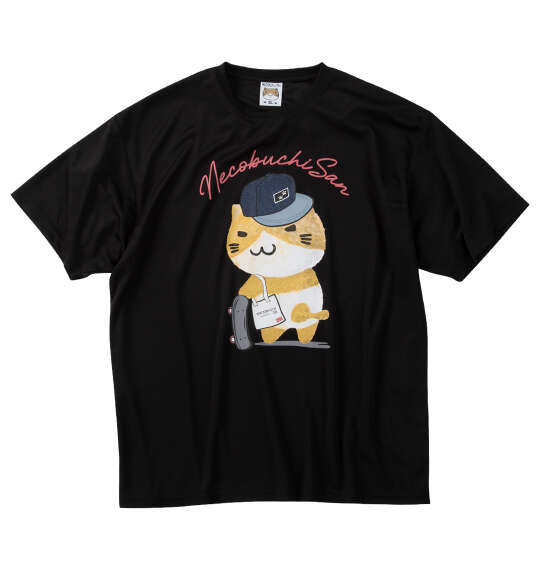 NECOBUCHI-SAN DRYハニカムメッシュ半袖Tシャツ ブラック