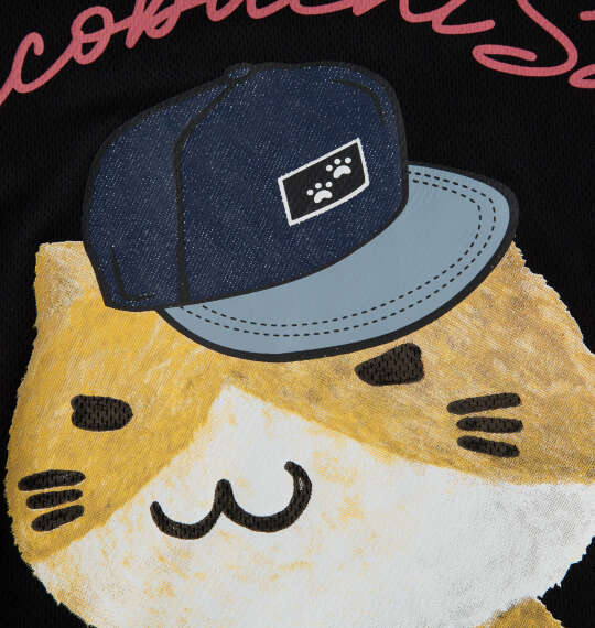 NECOBUCHI-SAN DRYハニカムメッシュ半袖Tシャツ ブラック