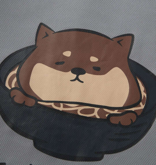 おもしろシリーズ ハニカムメッシュわんこそば半袖Tシャツ グレー