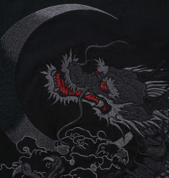 絡繰魂 龍逆鱗長袖Tシャツ ブラック