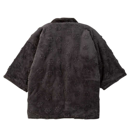 黒柴印和んこ堂 ジャガードボア半纏 チャコール