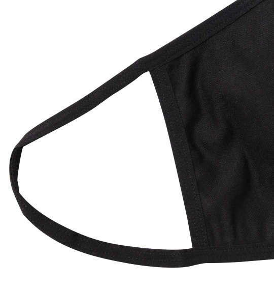  大きめサイズ冷感素材の洗える布マスク ブラック