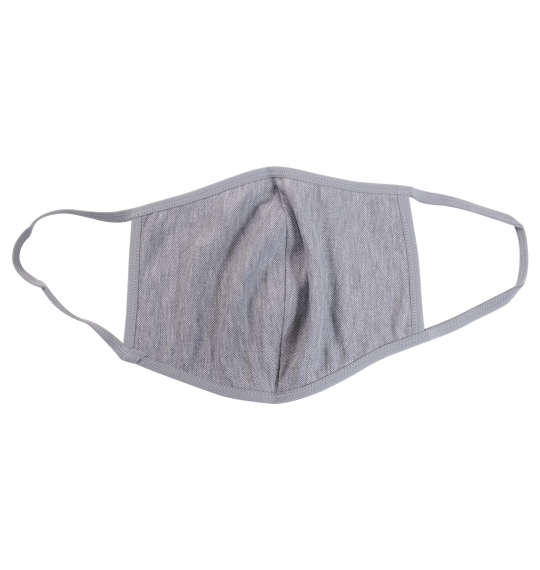  大きめサイズ冷感素材の洗える布マスク グレー
