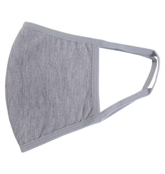  大きめサイズ冷感素材の洗える布マスク グレー