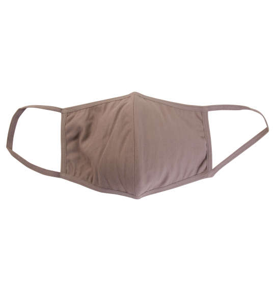  大きめサイズ冷感素材の洗える布マスク モカ