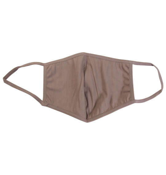  大きめサイズ冷感素材の洗える布マスク モカ