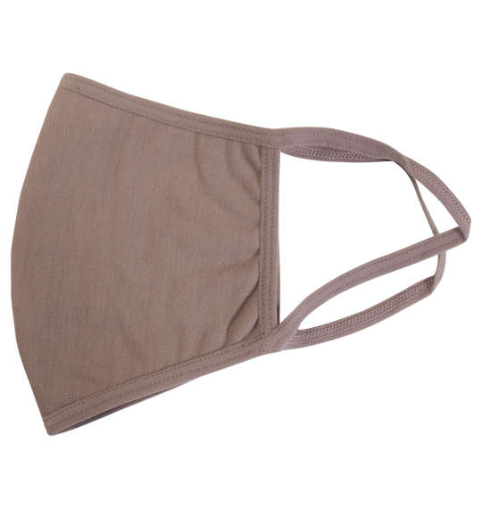  大きめサイズ冷感素材の洗える布マスク モカ