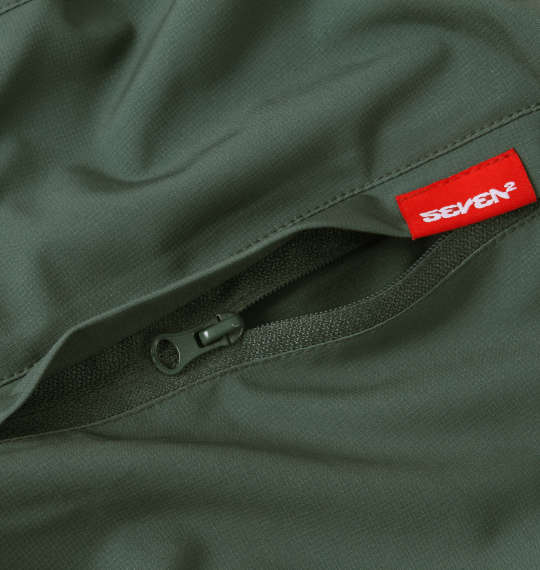 SEVEN2 4WAYストレッチミニリップストップカーゴハーフパンツ カーキ