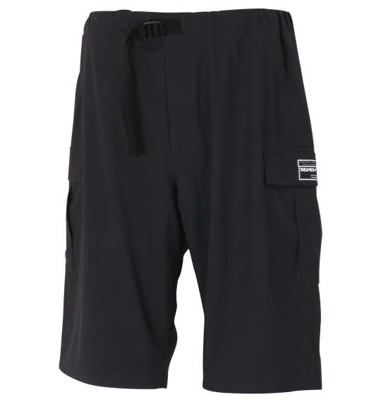 SEVEN2 4WAYストレッチミニリップストップカーゴハーフパンツ チャコール