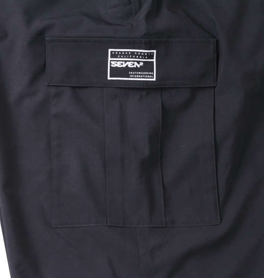 SEVEN2 4WAYストレッチミニリップストップカーゴハーフパンツ チャコール