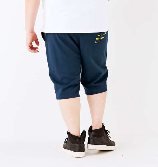 SEVEN2 裏毛スウェットハーフパンツ ネイビー