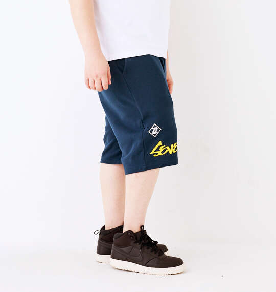 SEVEN2 裏毛スウェットハーフパンツ ネイビー