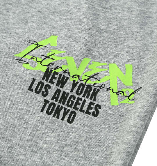 SEVEN2 裏毛スウェットハーフパンツ ヘザーグレー