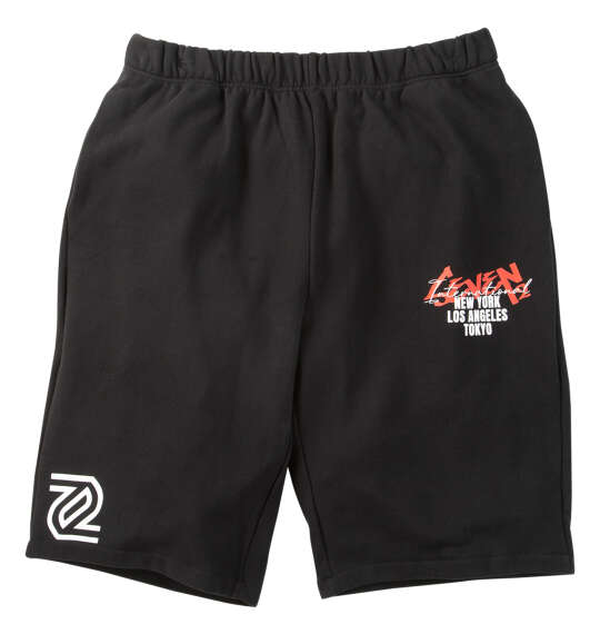 SEVEN2 裏毛スウェットハーフパンツ ブラック