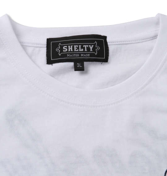 SHELTY リゾート刺繍半袖Tシャツ オフホワイト
