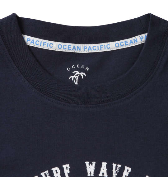 OCEAN PACIFIC プリント半袖Tシャツ ネイビー