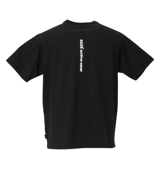 4A2S VERTICALロゴ半袖Tシャツ ブラック