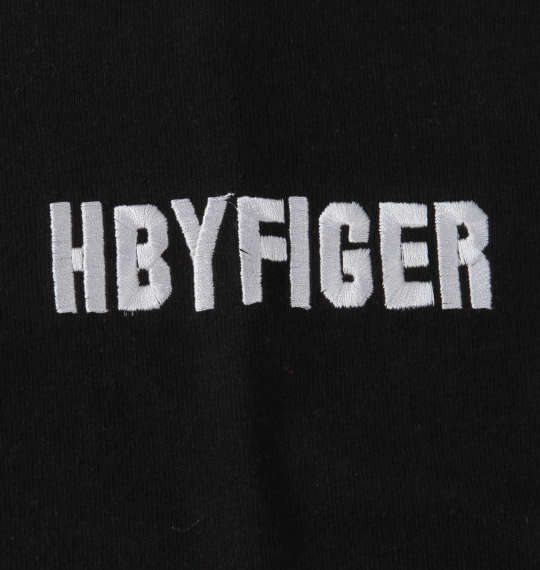 H by FIGER 切替ボーダー半袖ラガーシャツ ホワイト×ブラック